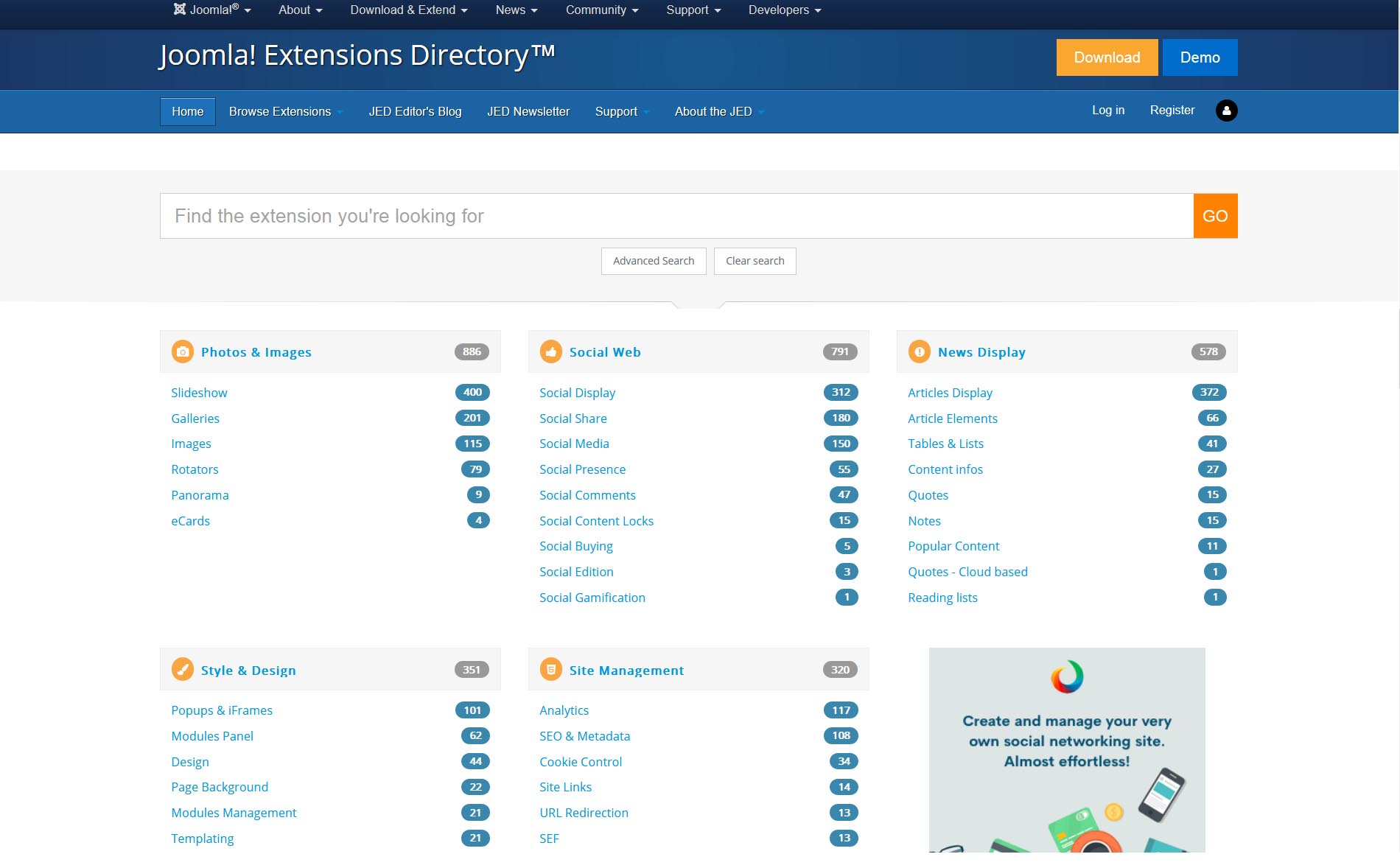 Joomla! Extensions Directory™ in Heise.de vorgestellt