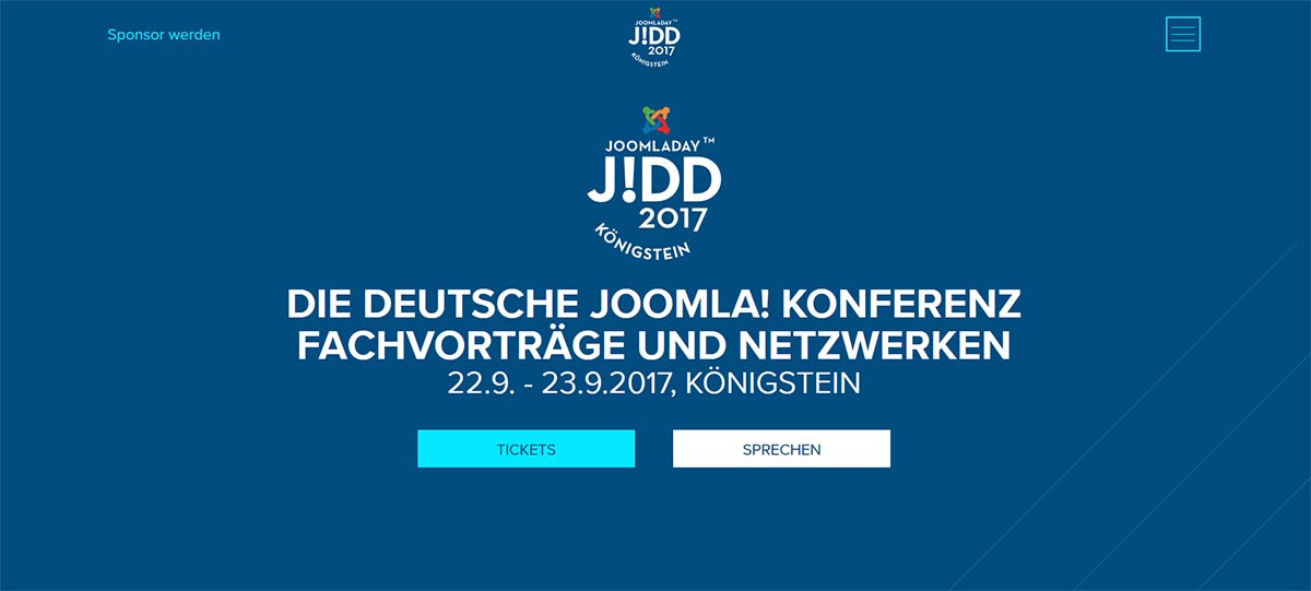 Joomladay 2917 in Königstein Webseite